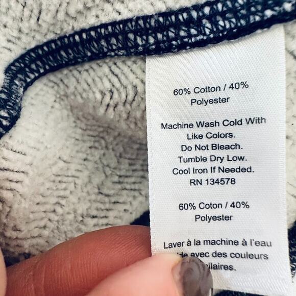 Vineyard Vines Dress XL Blue Varsity Sweatshirt Mini Preppy Coastal Pockets - Picture 9 of 11